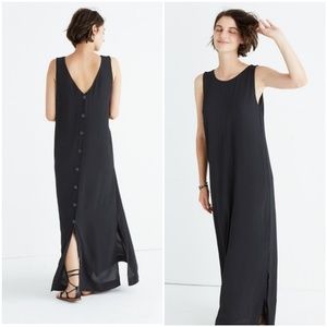 Madewell Lakeshore Button-Back Maxi Dress